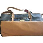 Marc Fisher  Black & Blue Vegan Leather Crocodile Shoulder Bag Purse Photo 3