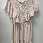 Simplee Apparel Simplee Ruffle Lace Inset Flounce Hem Tiered Maxi Peasant Dress Photo 1