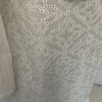 Veronica Beard  Denise White Smocked Eyelet Dress Photo 7