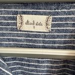 Altar'd State Navy and White Striped Coastal Vibes Dress Photo 1