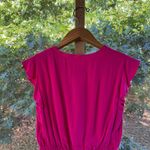 Kate Spade  Fluid Crepe Frill Dress Bright Pink Size 0 Photo 5