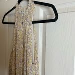 Fate woman’s mini Yellow purple patterned dress size small Gold Photo 5