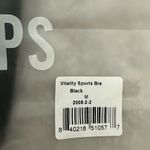 FOURLAPS NWT Vitality Sports Bra Black M Photo 2