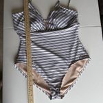 Kona Sol One Piece Swimsuit Women Large Nautical Preppy Coastal Resort Beach Photo 6