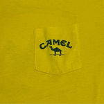 Vintage 1989 Rare Camel Cigarette Joe Cool Short Sleeve T Shirt Size‎ XL Yellow Photo 1