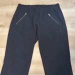 Athleta Black Aspire Ankle Pant Size 4 Joggers Track Pants Zip Pockets Photo 10