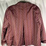 Coldwater Creek XL Silk Blend Jacket Vertical Striped Purple Orange Red Photo 10