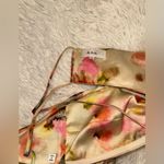 ALC Frank NEW A.L.C. Moira Floral Satin Pleated Halter Cutout Maxi Dress sz 6 Photo 4