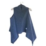 Elan Gray Sherpa Faux Fur Sleeveless Cardigan Vest One Size Cozy Layering Photo 2