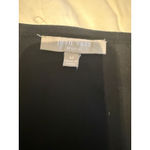 Joan Vass  3/4‎ Sleeve Black Tunic Raw Seams Size medium Photo 2