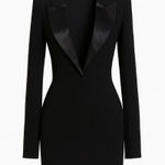 Pretty Little Thing x Naomi Campbell Satin Lapel Blazer Dress Sz 8 NWT MSRP $177 Photo 0