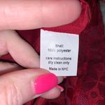 Hutch ‎ red textured with red flowers full skirt 10 Photo 5