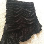 ZARA New velvet asymmetrical mini skirt, size medium Photo 2
