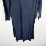 Anthropologie Akemi + Kin Small Dress Embroidered Aztec Blue Tunic Knit Long Sleeve Hi Lo 878 Photo 6