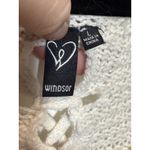 Windsor White‎ Top Top Sweater Tie Back Large  Women’s Long Sleeve Winter Photo 2
