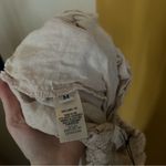 Bella Dahl Smocked Waist Side Slit Wide Leg Pants 100% Linen Beige NWT $174 Sz M Photo 6