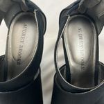 Audrey Brooke Black Wedge Sandals woman’s size 9.5 Photo 3