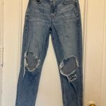 American Eagle  AE Strigid Ripped Mom Jeans - Size 4 Photo 1