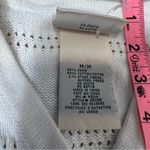 Northern Reflections Vintage  embroidered floral cottage white cardigan size M Photo 9