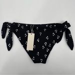 Eberjay EBERJEY Swim Bikini Bottoms Ursula Animal Spot B&W Beach Tie Waist NWT Small Photo 3