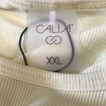 Calia by Carrie Calia Women's Everyday Rib Tank in Panna Cotta size XXL NWT Photo 4