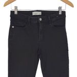 Abercrombie & Fitch Womens The Super Skinny Mid Rise Denim Jeans Black Size 27/4 Photo 1