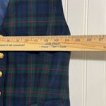 Pendleton Vtg  Petites 4 Tartan Plaid 100% WOOL Vest Gold Button USA Tailored Photo 3