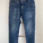 Wrangler Authentic Ankle Mid Rise Cropped Denim Jeans | Womens 27 Medium Wash Photo 0