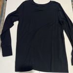 Athleta Nirvana Twist Front Sweatshirt Womens size M Black Lightweight Stretch Photo 6