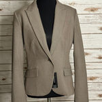 Express Studio Stretch classic corpcore pinstriped single-breasted blazer Size 6 Photo 0