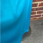 Alice + Olivia  Fallon Ruched Sleeveless Gown Womens 8 Teal Event HoCo Gala Guest Photo 8