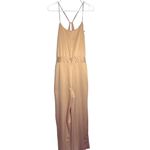 House of Harlow X Revolve Hunter Jumpsuit Camel NWT Size Small 100% Polyester Gold Photo 2