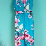 Fortune + Ivy Teal Floral Maxi Dress Photo 5