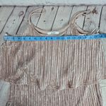 Ro & De  Velvet Sheen Layered Two Tiered Skinny Strap Cami‎ Tank Top S Photo 5