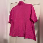 Frank & Eileen $168 Patty Popover Henley Top Short Sleeve Shirt Pullover Pink Size L Photo 2
