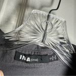 INA  Grey V Neck Short Sleeve Button Front Dress size S Photo 1