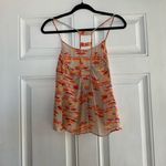 Anthropologie La Fee Verte Silk Diamond-shaped back Sun Fire CamiTop Size Small Photo 2