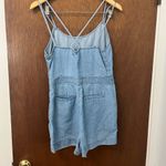 Loft Soft Blue Denim Romper Photo 1