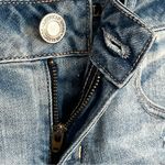 American Eagle Womens Shortie Shorts Blue With Lace Pockets Stretch Size 6 Photo 8