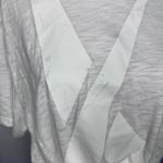 Kith  White Graphic Cropped Roll Hem Crewneck T-Shirt Medium Photo 3