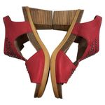 Dansko Deandra Studded Sandals in Red Nubuck Leather Size EU 39 Shoes Photo 4