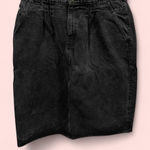 Foxy vintage 80s Chic USA black denim pleated skirt pockets good quality Size undefined Photo 0