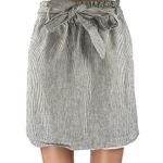 J.Crew White Black Striped Linen Belted Tie High Waist Mini A Photo 0