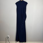 Adrianna Papell NWT  Cowl Neck Draped Maxi Dress Women's 16W Navy Gown Sparkly Photo 10