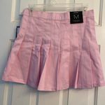 Mamba Jeans Pink Pleated Mini Skirt Size M NWT Size M Photo 9
