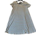 Talbots blue striped short sleeve dress tie back size small petite Photo 1