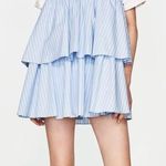 ZARA Blue Striped Romper  Photo 0