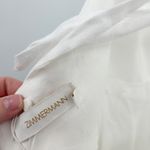 Zimmermann  Womens Beachy Postcard V Neck Mini Dress Ivory Linen Blend Size 10 Photo 10