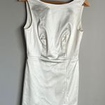 House of Harlow NEW  1960 Low Back Satin Mini Dress in ivory Photo 2