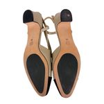 Vaneli Aliz Slingback Pump Cap Toe Low Heel Pudding Leather Nude Black Size 9 Tan Photo 7